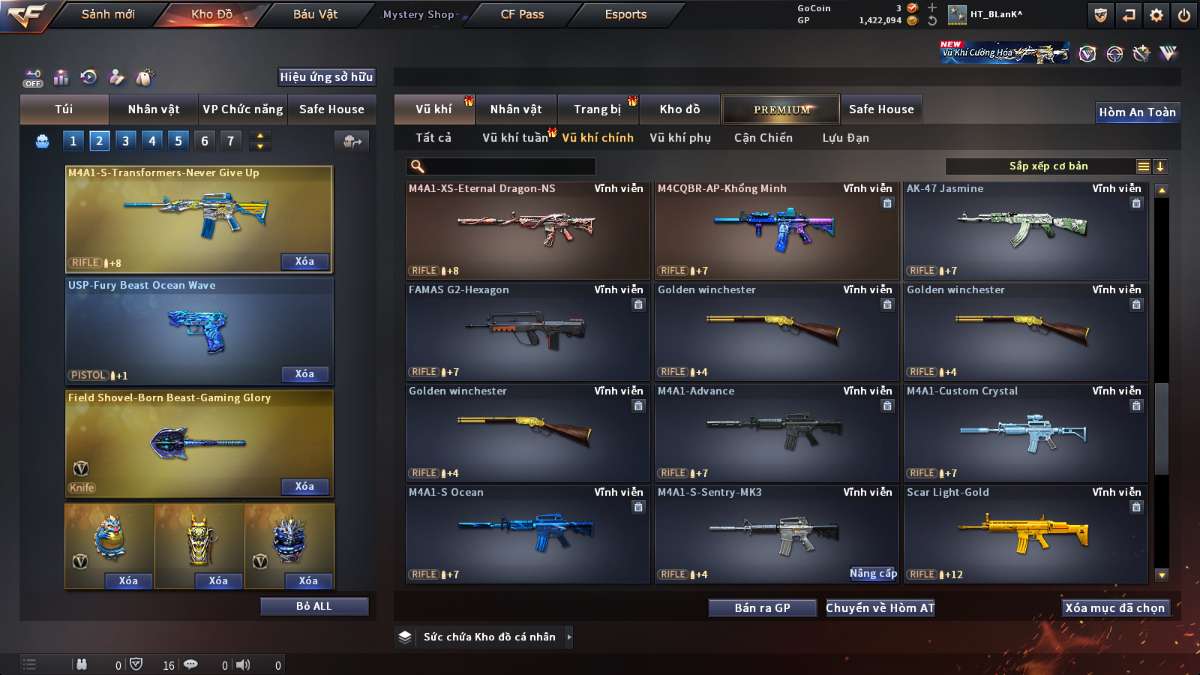shop acc cf uy tin gia re